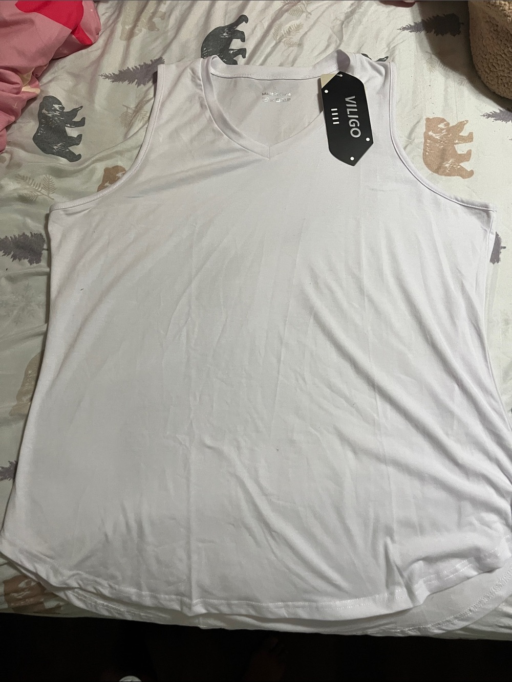 VILIGO Sleeveless White Top - Size XL